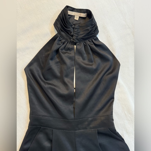 Guess sleeves halter ultra sexy jumpsuit Black size 0 - Picture 3 of 12